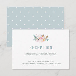 Rustic Boho Wedding Reception Einladung