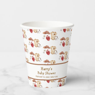 Rustic Boho Western Cowboy Clothes Kinderdusche Pappbecher