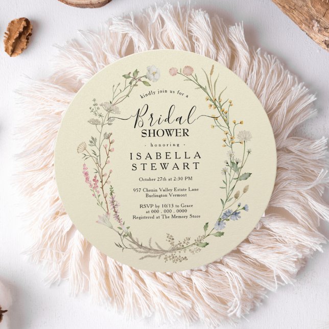 Rustic Boho Wildblume Groovy Brautparty Einladung (Von Creator hochgeladen)