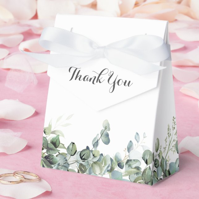 Rustic Botanical Eucalyptus Greenery Wedding Geschenkschachtel (Hochzeit)