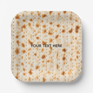 Rustic Brown Realistic Matzah Texture Graphic Pappteller