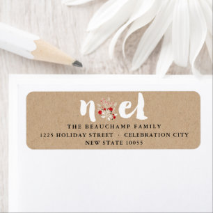 Rustic Brushed Noel Kraft Christmas