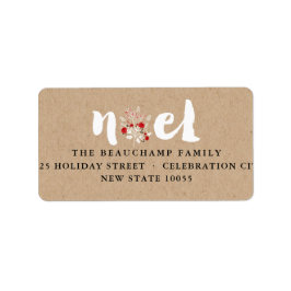 Rustic Brushed Noel Kraft Christmas
