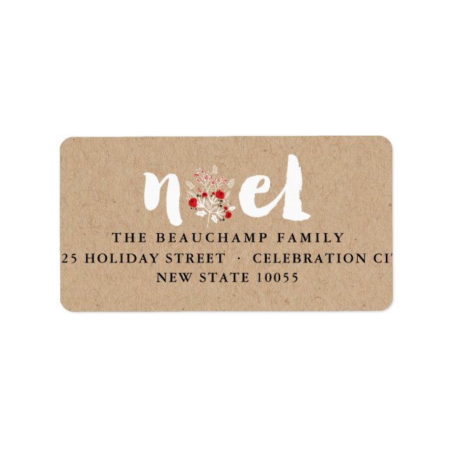 Rustic Brushed Noel Kraft Christmas (Vorne)
