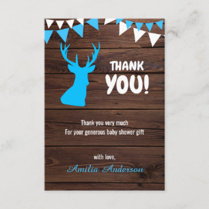 Rustic Buck thème garçon MERCI baby shower