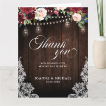 Rustic Burgundy Floral Mason Jar Wedding Vielen Da