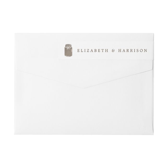 Rustic Burlap Mason Jar Wedding (Rückseite)