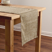 Rustic Burlap Nature Muster Long Table Runner