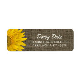 Rustic Burlap Sonnenblume Country Chic