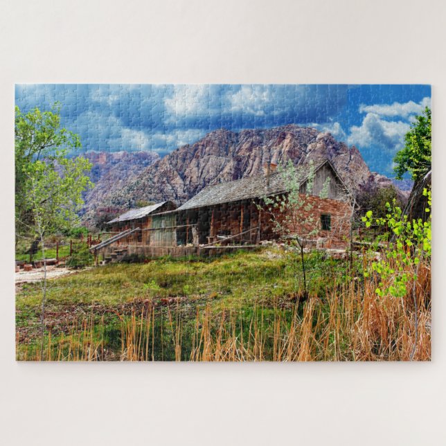 Rustic Cabin Spring Mountain Ranch Nevada Poster P (Horizontal)