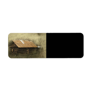 Rustic Cabin Vintage Weathered Postcard