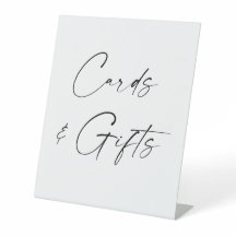 Rustic Cards & Gifts Hochzeitstisch-Schild