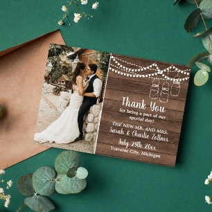 Rustic Charm Mason Jar String Lights Wedding Danke