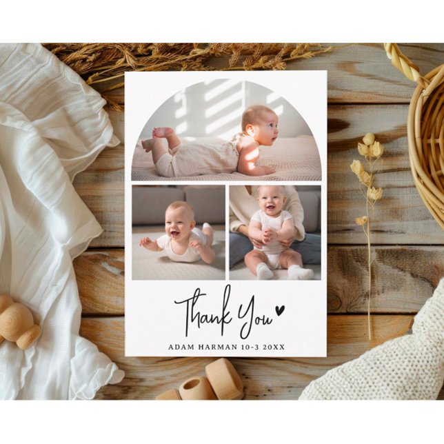 Rustic Chic Baby Dusche Danke Foto Postkarte (' S)