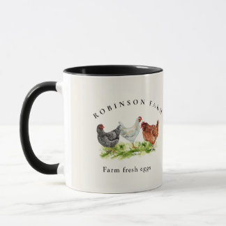 Rustic Chicken Family farm Business Mug Tasse