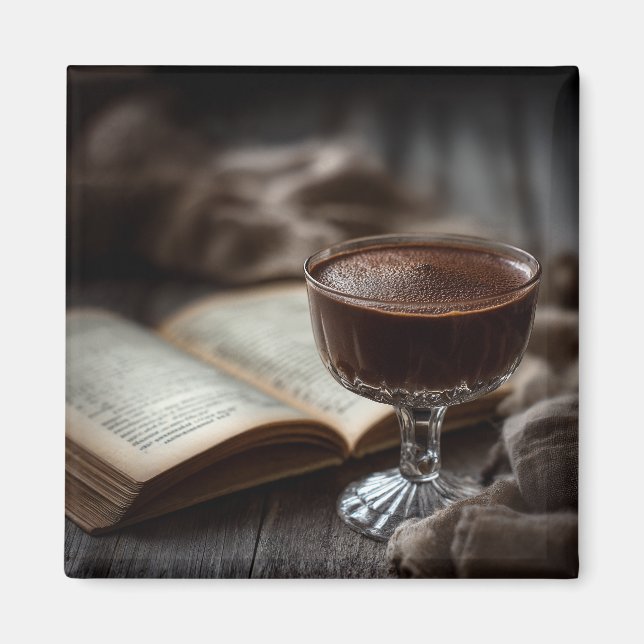 Rustic Chocolate Reading Moment Magnet (Vorne)