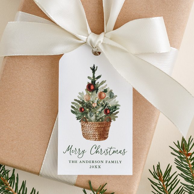 Rustic Christmas Tree Ornaments Holiday Geschenkanhänger (Von Creator hochgeladen)