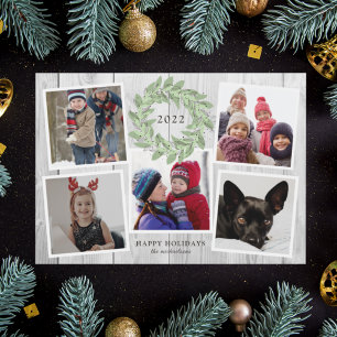 RUSTIC CHRISTMAS WREATH Photo Collage