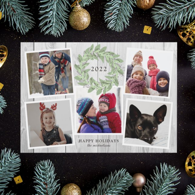 RUSTIC CHRISTMAS WREATH Photo Collage (Von Creator hochgeladen)