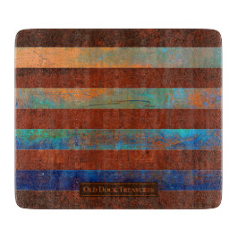 Rustic Coastal Glass Cutting Board Schneidebrett
