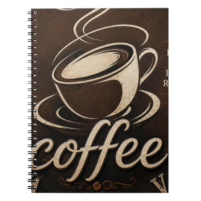 Rustic Coffee Bar Decor Gift Notizblock (Vorderseite)