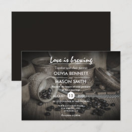 Rustic Coffee Bean-Love brasse la carte Mariage