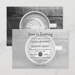 Rustic Coffee Bean-Love brasse la carte Mariage