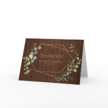 Rustic Copper Geometric Eucalyptus Foto Vielen Dan