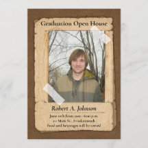 Rustic Country Boy's Abschluss Open House I