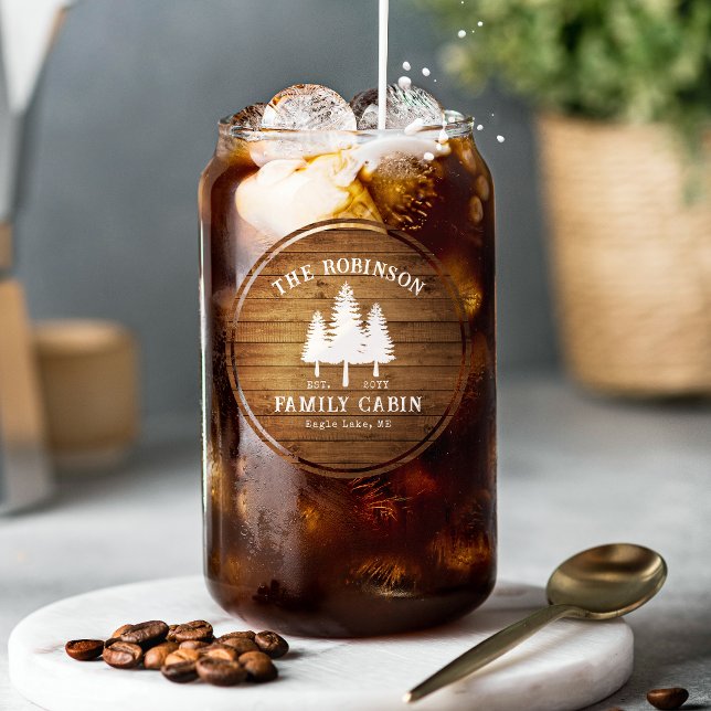 Rustic Country Famille Cabines Arbres Bois Planche (Créateur téléchargé)