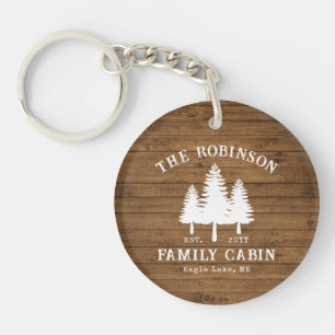 Rustic Country Famille Cabines Arbres Bois Planche