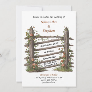 Rustic Country Farm Faire-part de mariage