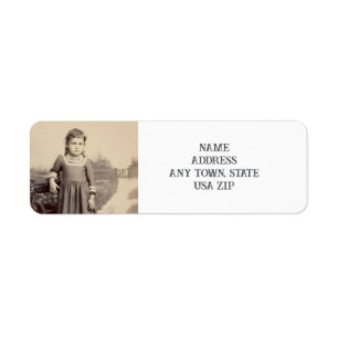 Rustic Country Girl Return-Adressetikett