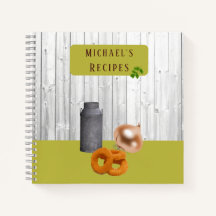 Rustic Country Kitchen with Name Recipe Book