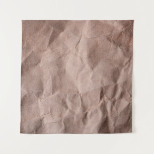 Rustic crumpled paper wandteppich