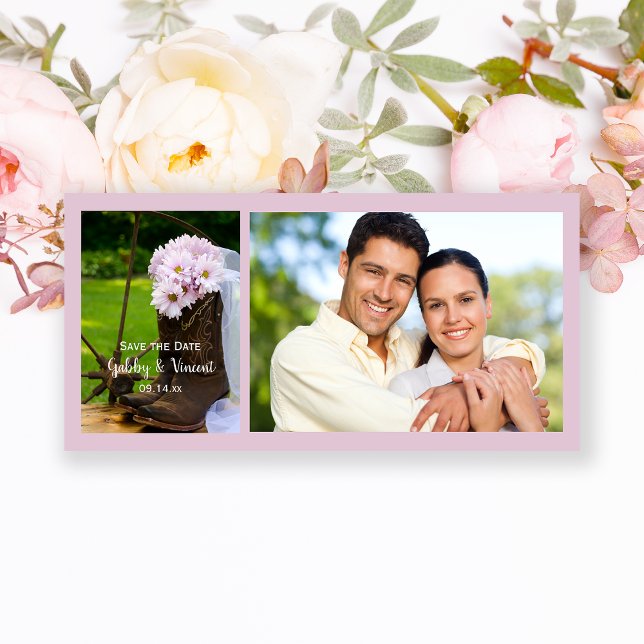 Rustic Daisies Cowboy Boots Wedding Rettet das Dat Save The Date (Von Creator hochgeladen)