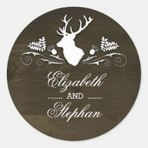 Rustic Deer Antlers Barn Wedding