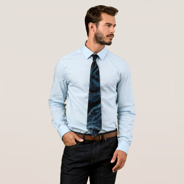 Rustic Denim Blue Jeans Wedding Krawatte (Beispiel)