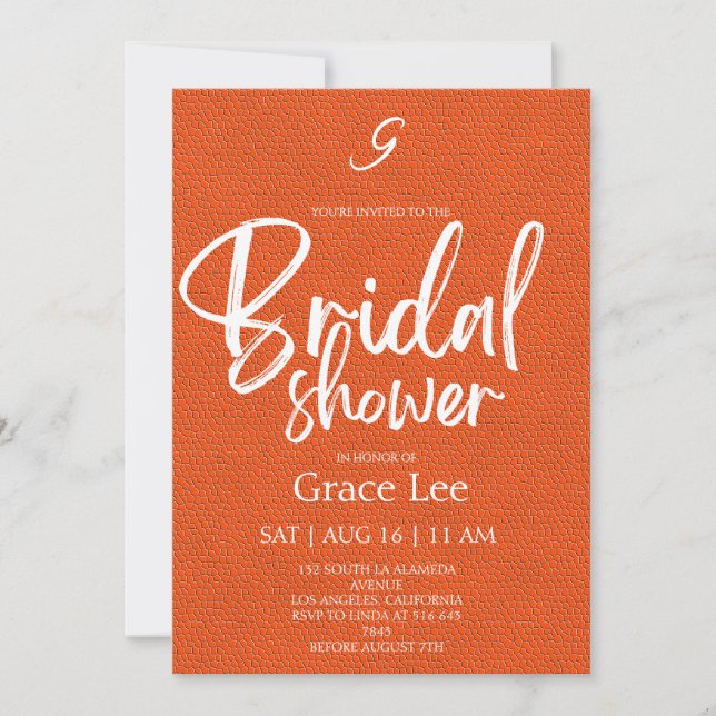 Rustic Denim Bridal Shower Invitation Einladung (Vorderseite)