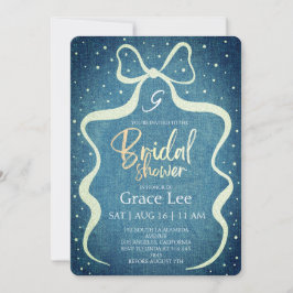 Rustic Denim Bridal Shower Invitation Einladung