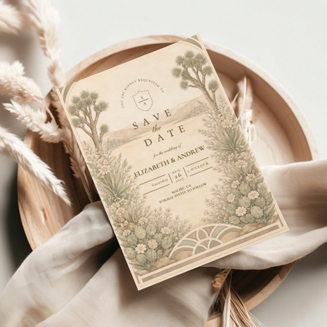 Rustic Desert Meadow Wedding Save The Date (Von Creator hochgeladen)