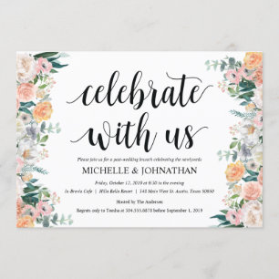 Rustic Dusk Post Mariage Brunch Invitation Card