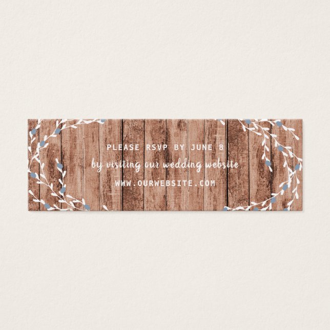 Rustic Dusty BlueBerry Website zur Hochzeit uAwg (Vorderseite)