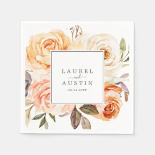 Rustic Earth Florals Wedding Serviette