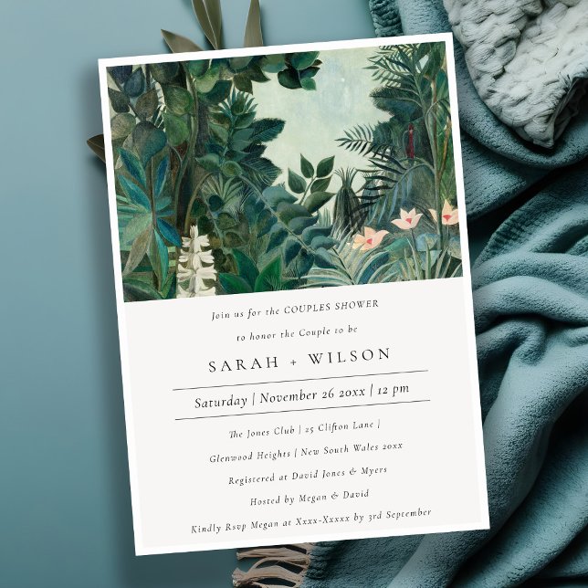 Rustic Exotic Tropics Forest Couples Invitation de (Créateur téléchargé)