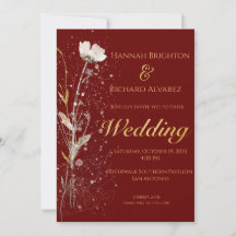Rustic Fall Burgandy Bohemische Wildblume Hochzeit