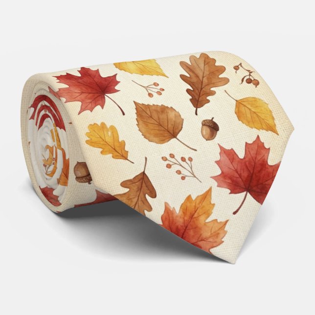 Rustic Fall Groomsmen Krawatte (Gerollt)