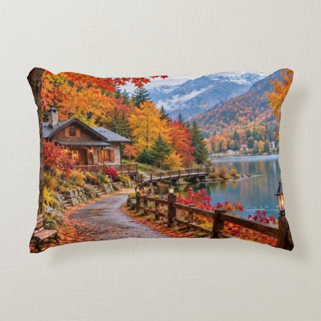 Rustic Fall Hideaway Dekokissen (Vorderseite)