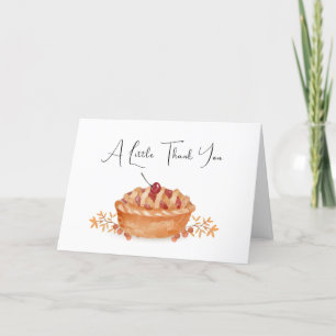 Rustic Fall Kleine Süsse Pie Cherry Babydusche Dankeskarte