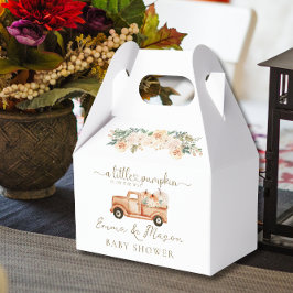 Rustic Fall Pumpkin Truck Baby Showbox Geschenkschachtel